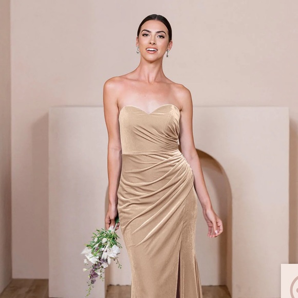 Revelry | Dresses | Bridesmaid Dress Revelry Ariel Convertible Velvet ...